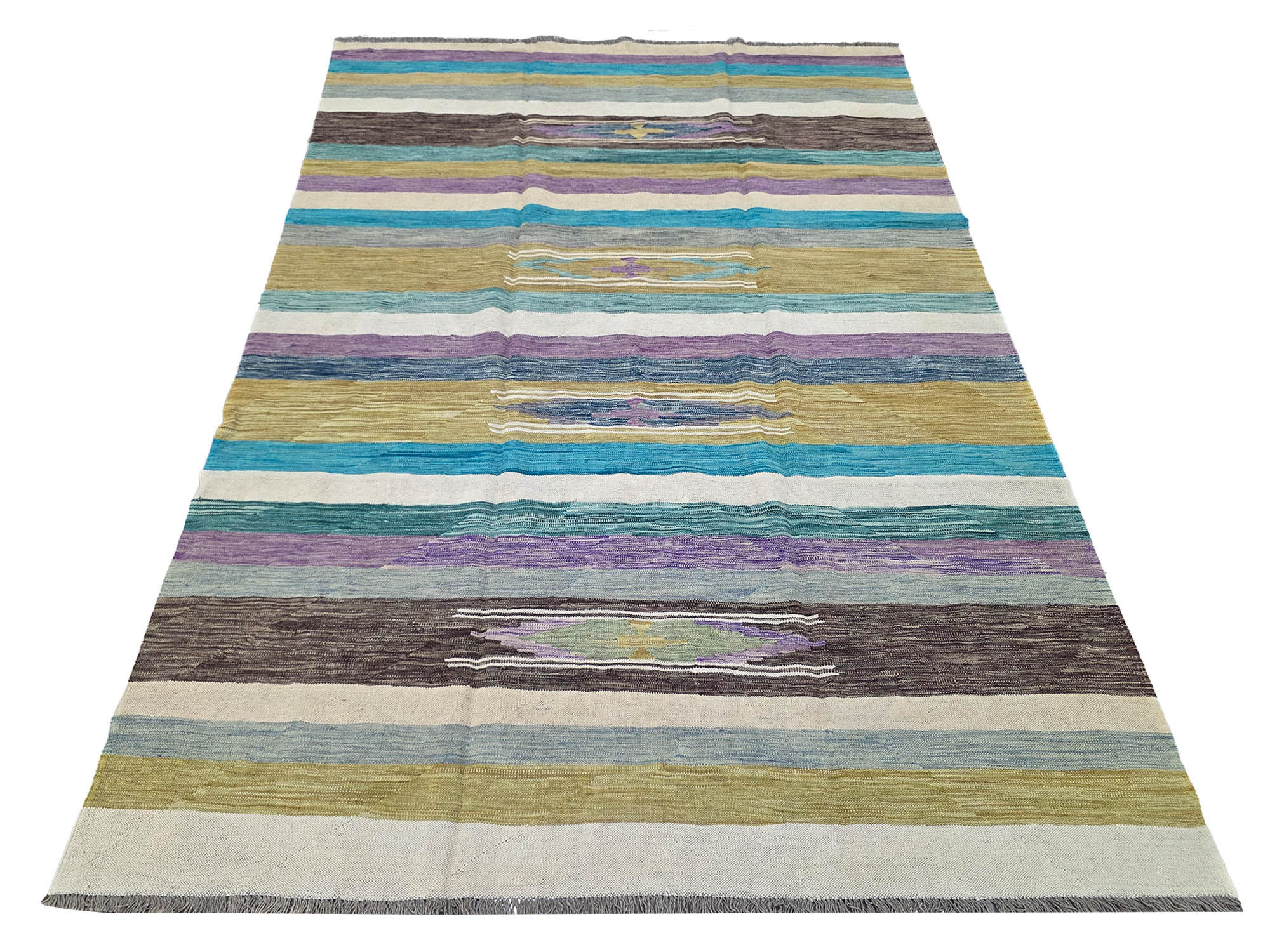 Rare Afghan Handmade Kilim 296 x 207 CM