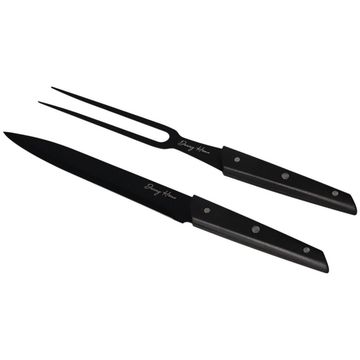 Danny Home Black Meat Fork & Knife Set