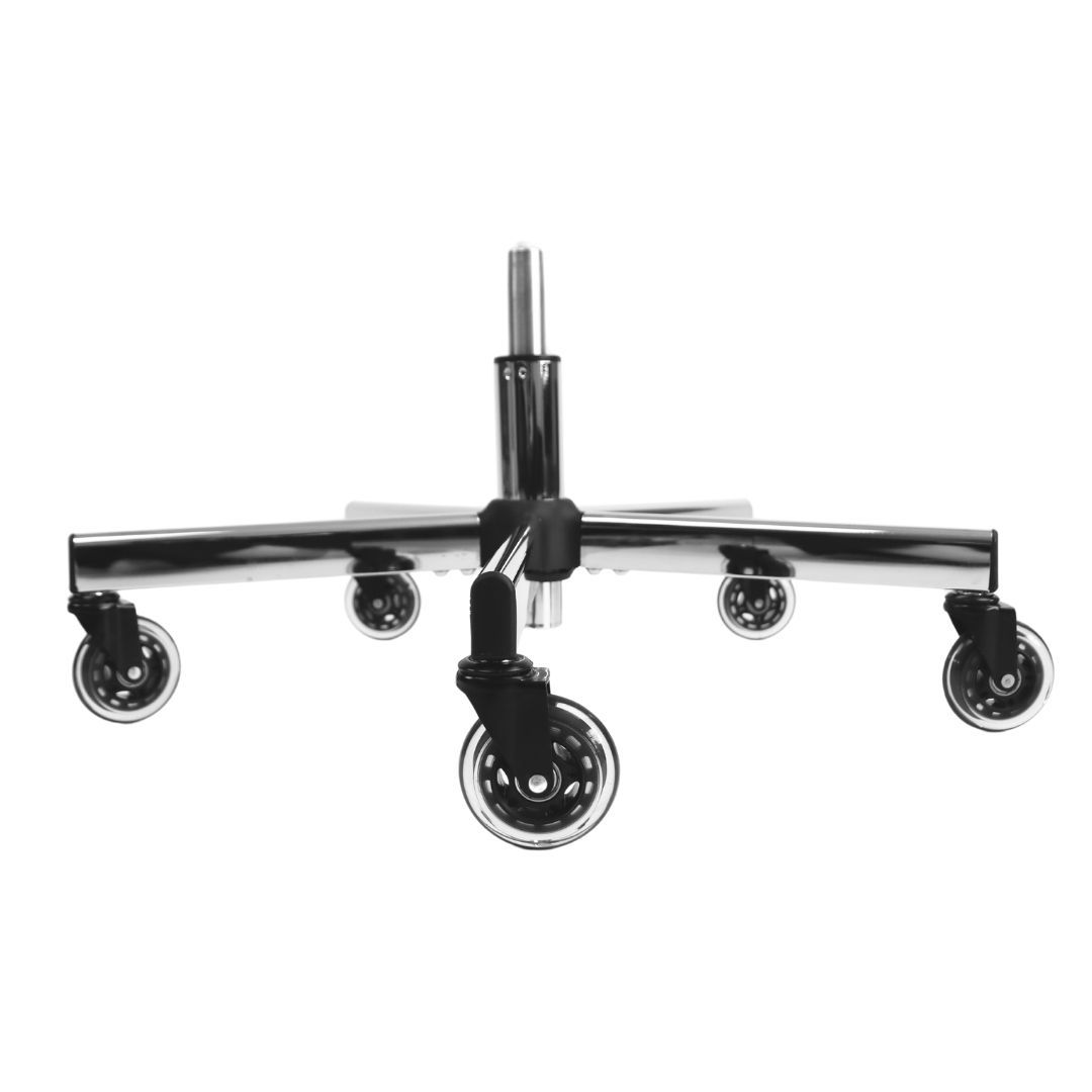 Office Chair Metal Base Upgrade Kit - KD Model: Chrome
