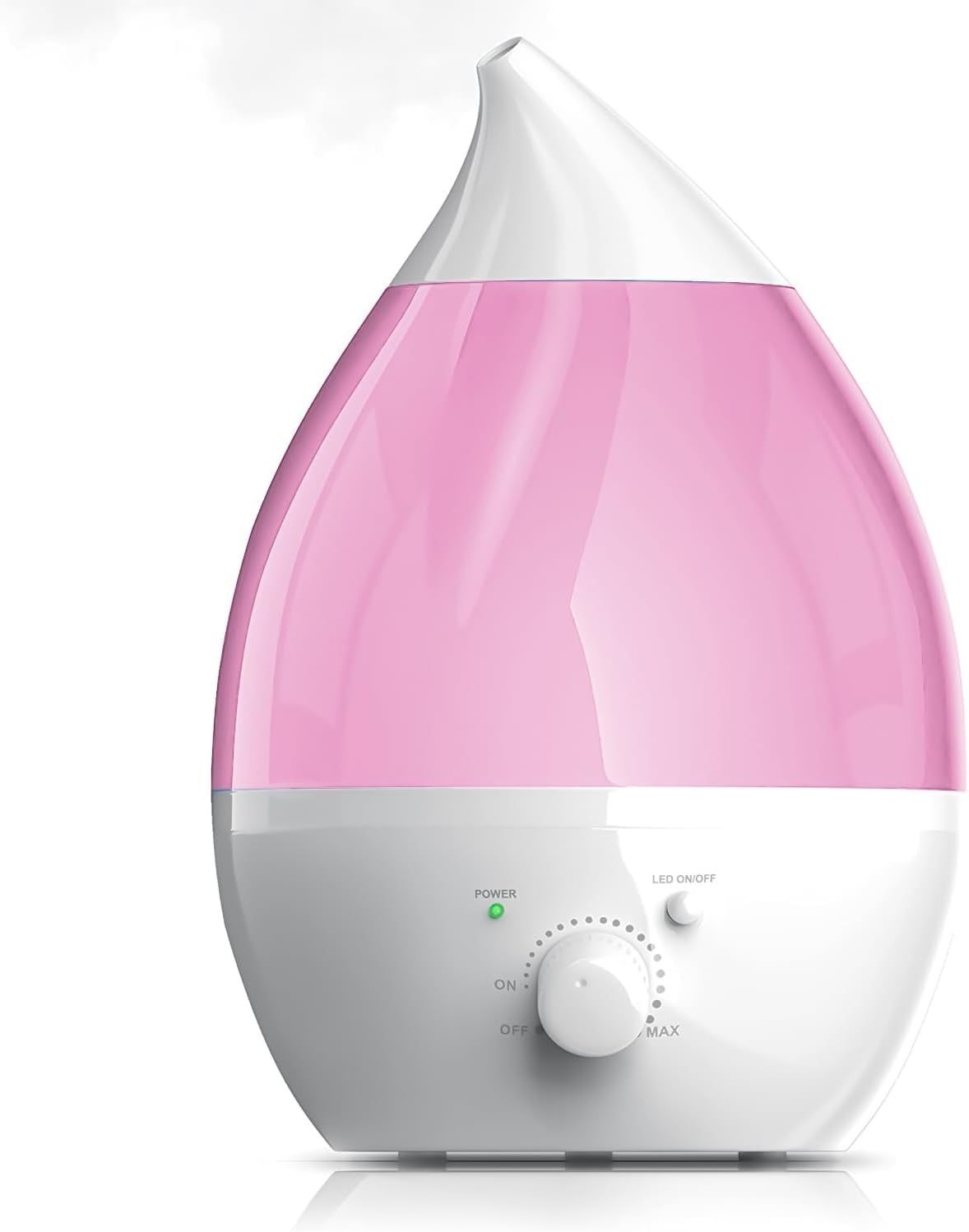 2.6 L Cool Mist Ultrasonic Pink Humidifier