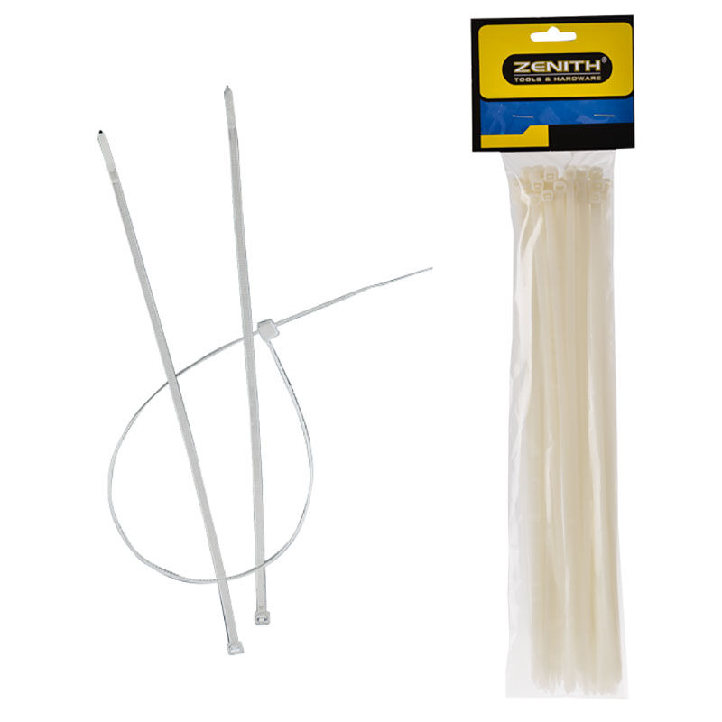 Cable Ties BPAFree Plastic White 4.8cm x 300mm 50 Pack 6