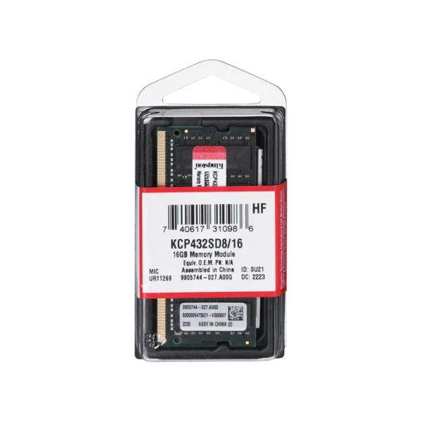 Kingston 16Gb Ddr4 3200Mhz Sodimm