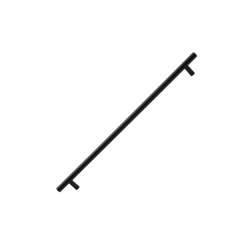 Hollow Stainless Steel Barrel Handle, Matt Black, 320mm