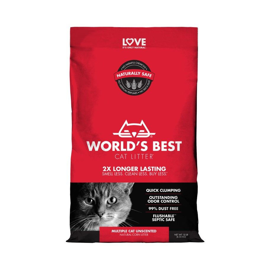 The World's Best Cat Litter Multiple Cat Clumping 12.7kg