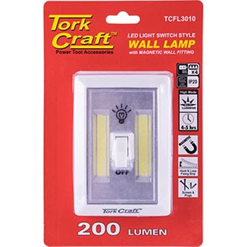 Light Switch Led 200Lm Use 4Xaaa Bat Tork Craft