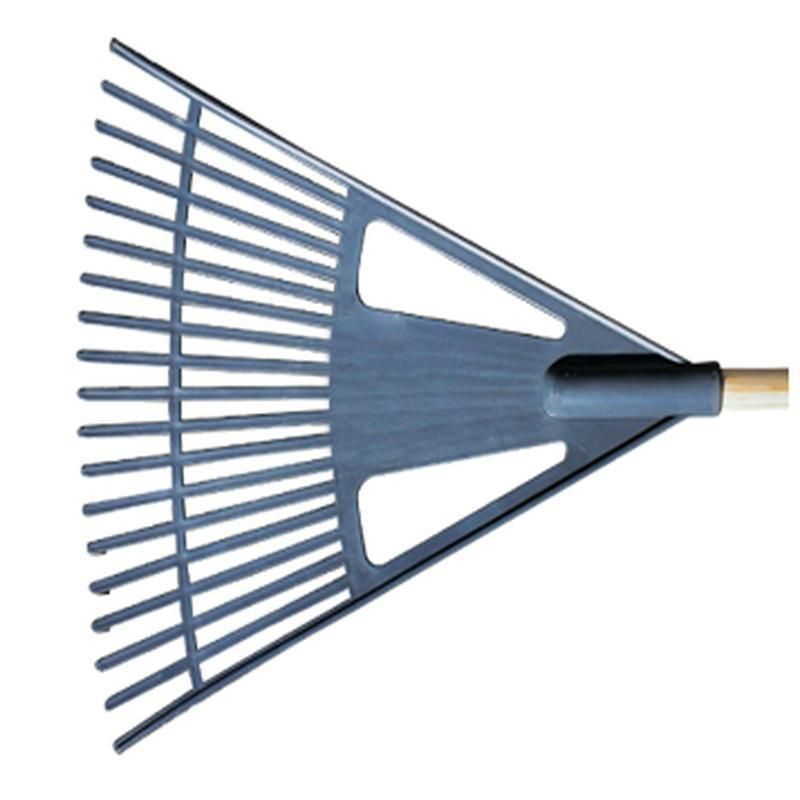 Rake Leaf Black Plastic Handle 19 Tooth - 3 Pack