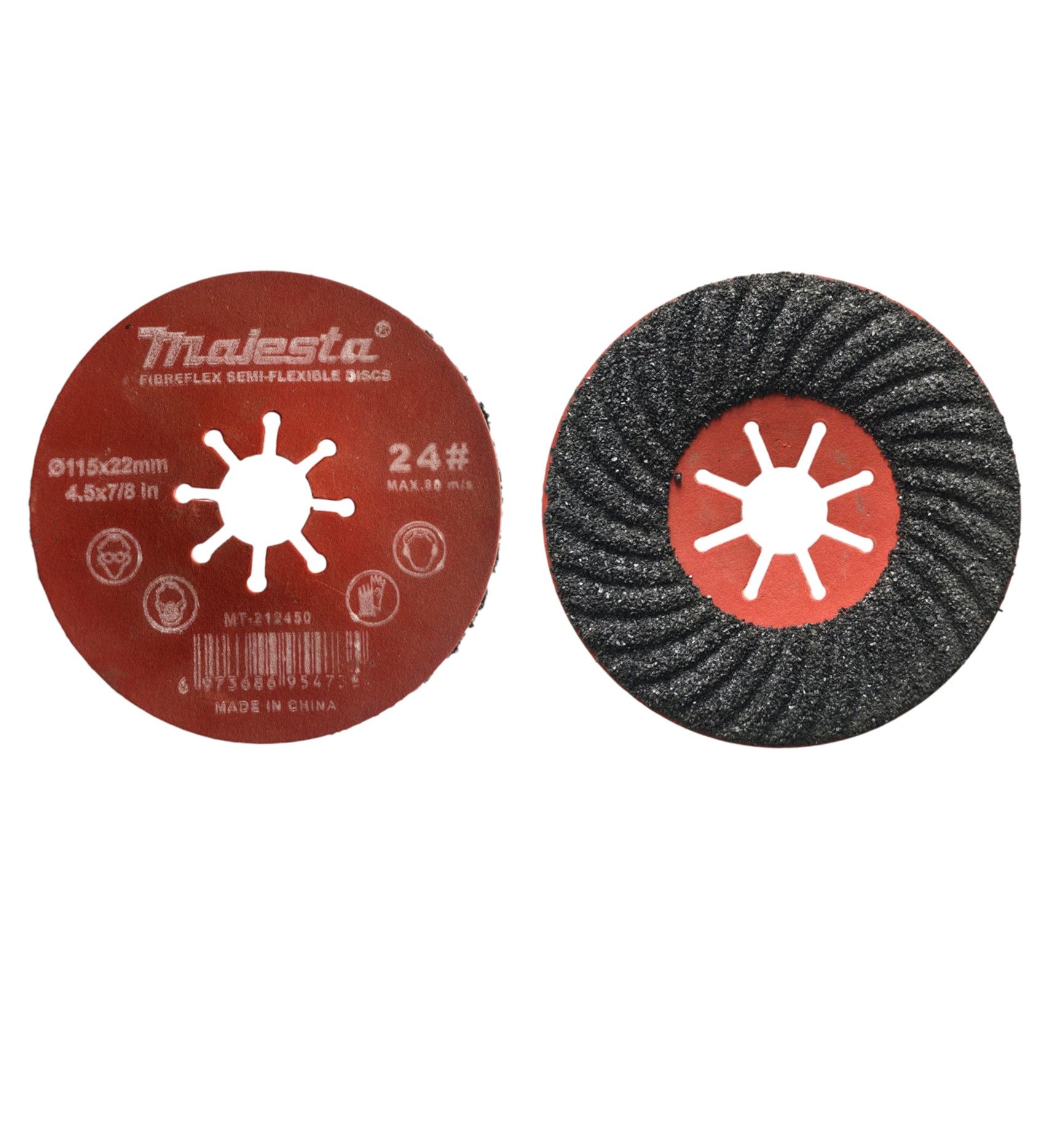 Majesta Fibreflex Semi Flexible Surface Grinding Disc 115mm 24 Grit