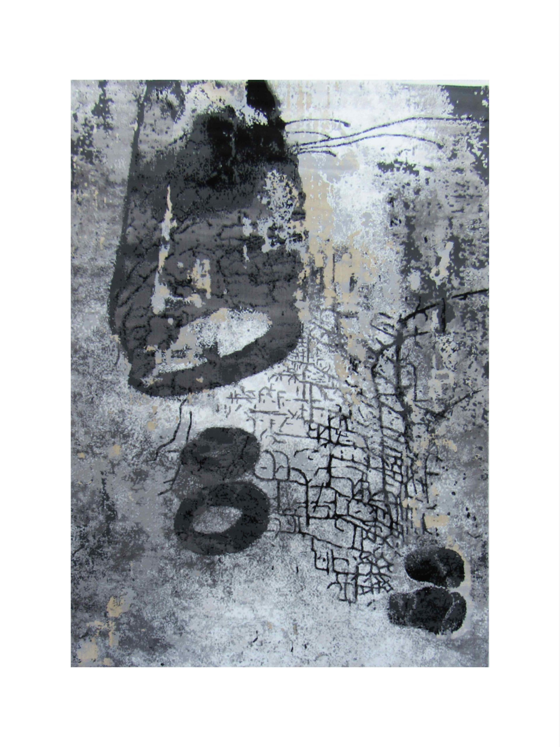 BK Carpets & Rugs -  Modern Abstract Contemporary Indoor Rug –  2m x 2,9m - Black , Grey & Beige