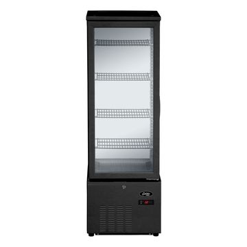 Refrigerated glass display cabinet - 279Lt, Black - GALILEO