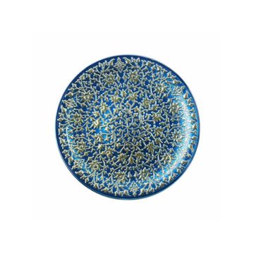 IRENA PLATE SHIRAZ 35CM BLUE & GOLD - Set of 1