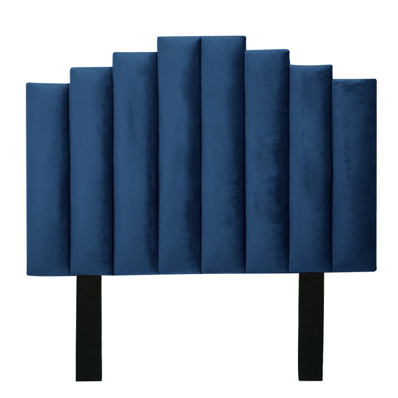 Cahya Steps Panel Headboard Queen-Blue