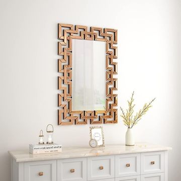 Prestige Home - Stallion Rose Gold Wall Mirror [120 cm x 80cm]
