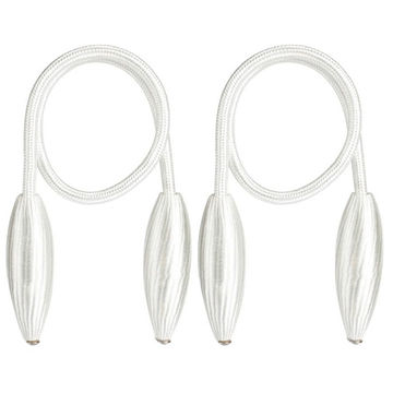 Matoc Designs Twist Wrap Curtain Tieback - White