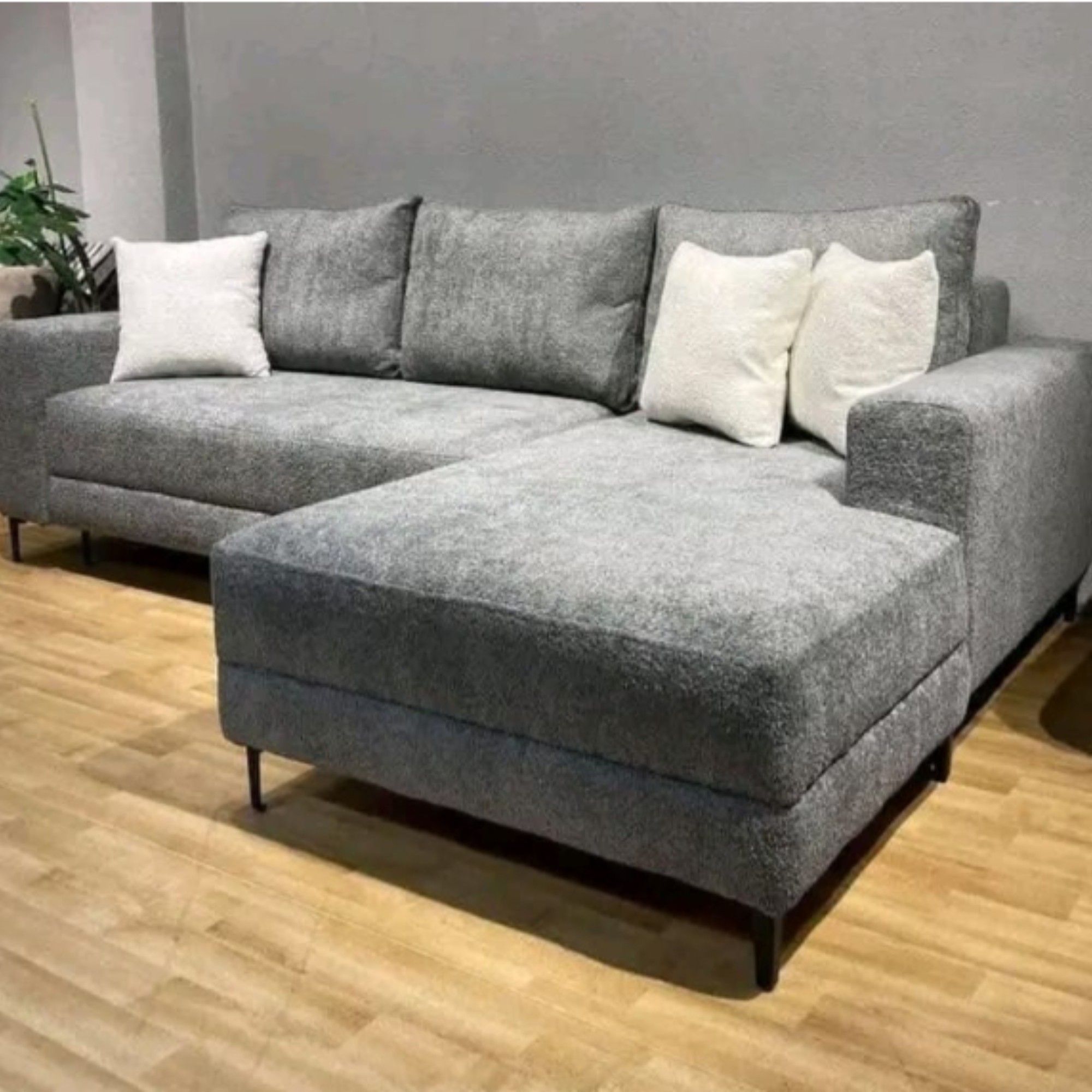 Aurora Corner Sofa Left Sided Grey