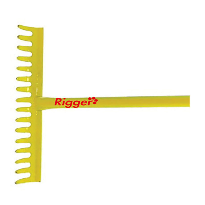 RIGGER Garden Rake All Steel 16 Teeth