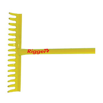RIGGER Garden Rake All Steel 16 Teeth