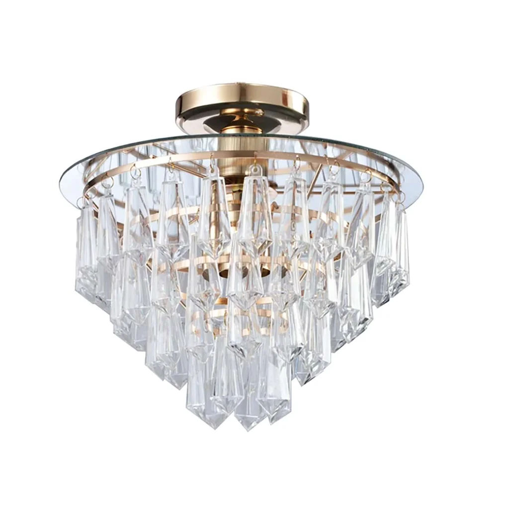 Acrylic Tier Chandelier Ceiling Light — Modern Elegant Lighting Fixture