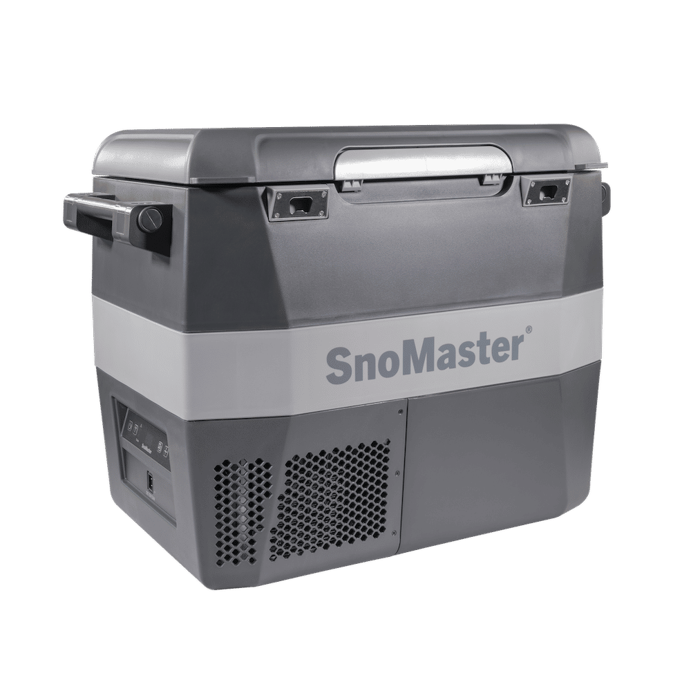 SnoMaster - 54L Plastic Portable Fridge/Freezer DC With 220V Power Adapter - Grey (SMLS-57)
