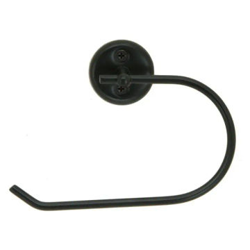 Woodly Toilet Roll Holder, Stainless Steel, Matt Black