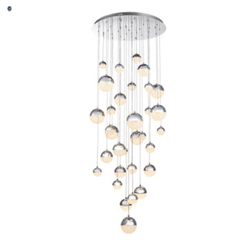 Stainless Steel and Acrylic Pendant 240W LED