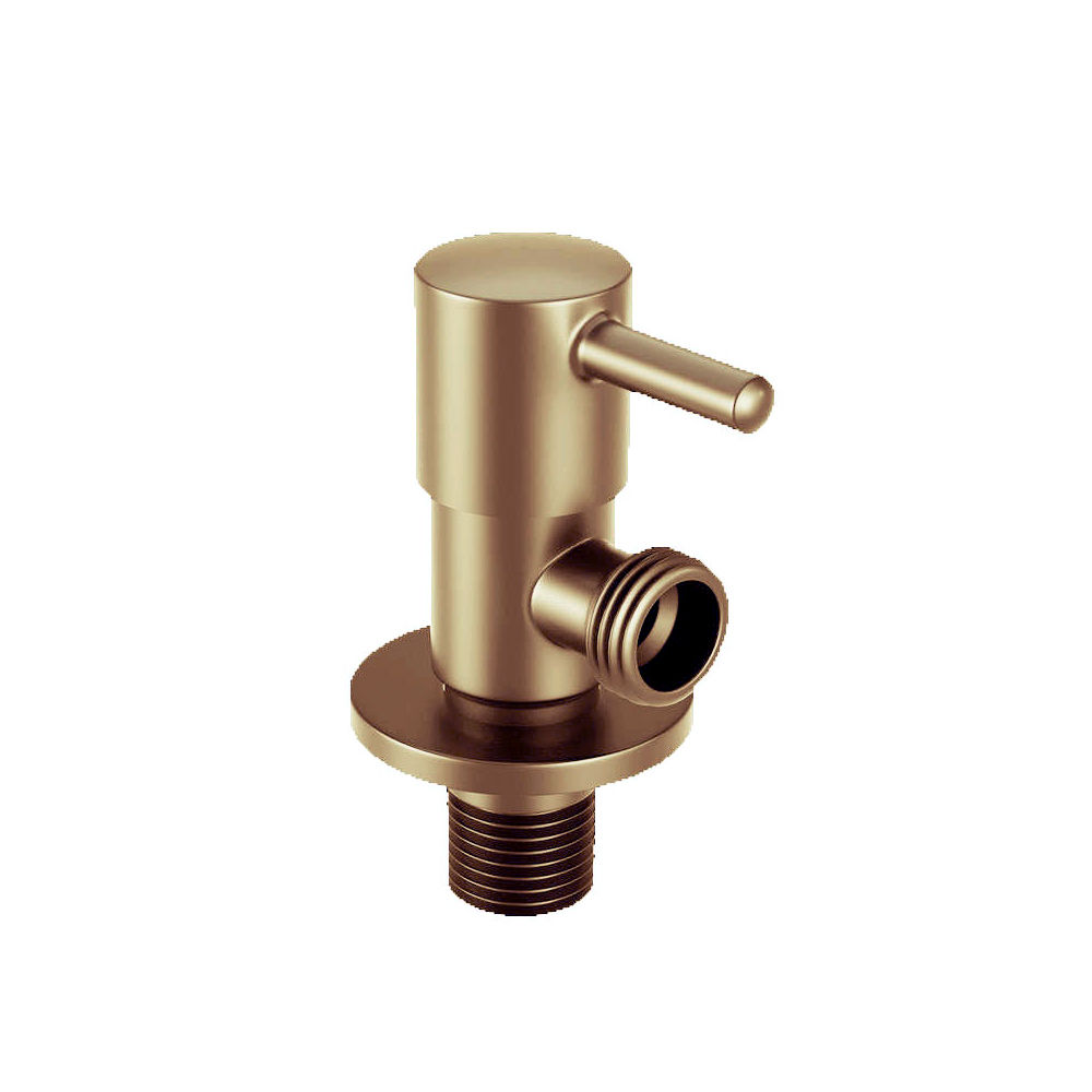 Quadro - angle valve with ceramic head and rosette