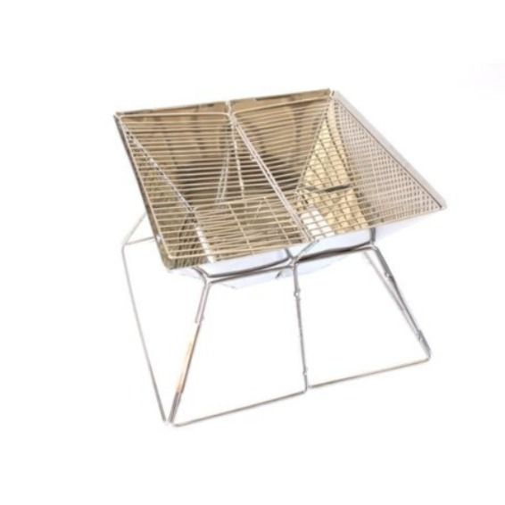 Portable stainless steel grill