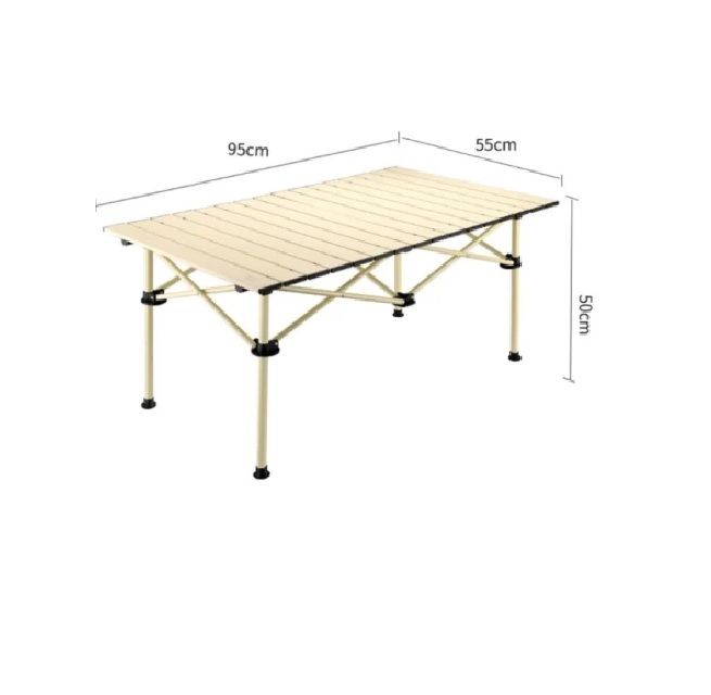 Foldable picnic table beige