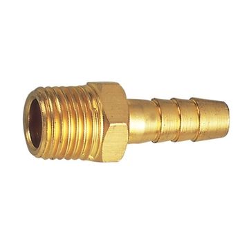 AirCraft - Hose Tail Connector Brass 1/4M x 6mm - 4 Pack