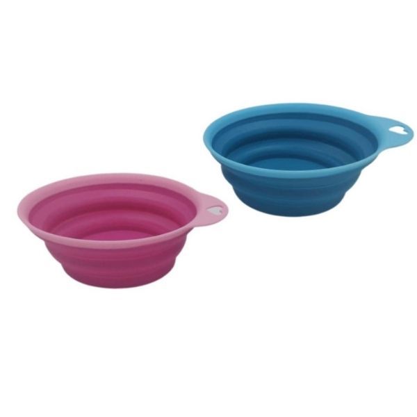 Set Of 2 Collapsible Pet Bowl