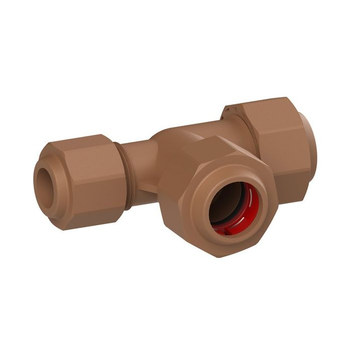 Bulk Pack x 5 Unitwist Tee End Red CxCxc 22X15X22mm