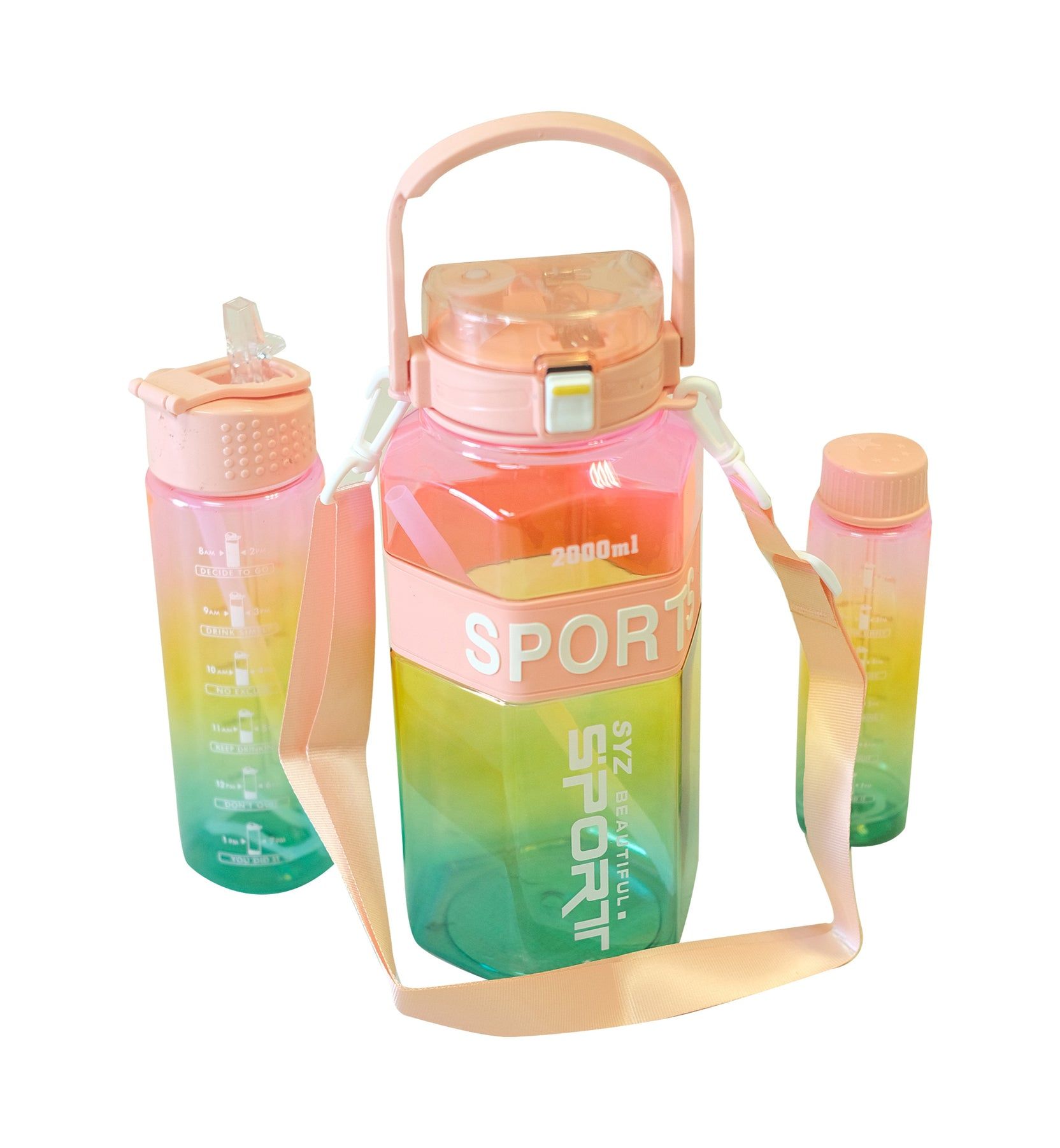 BoldBurst Water bottle - 3pcs - Pink