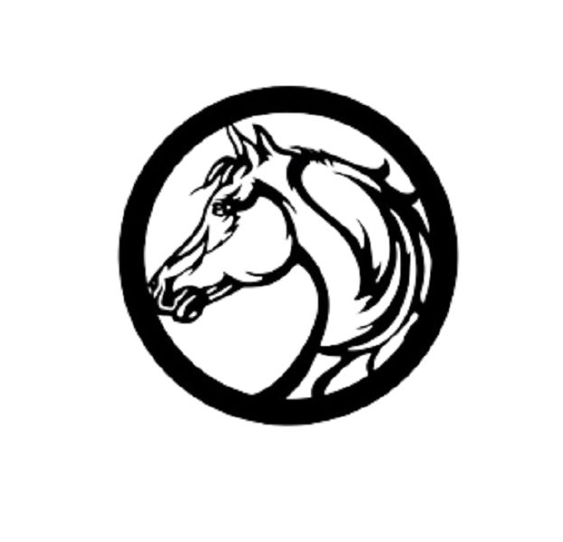 Round Horse Head Wall art