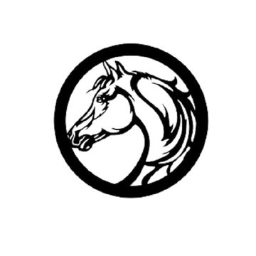 Round Horse Head Wall art