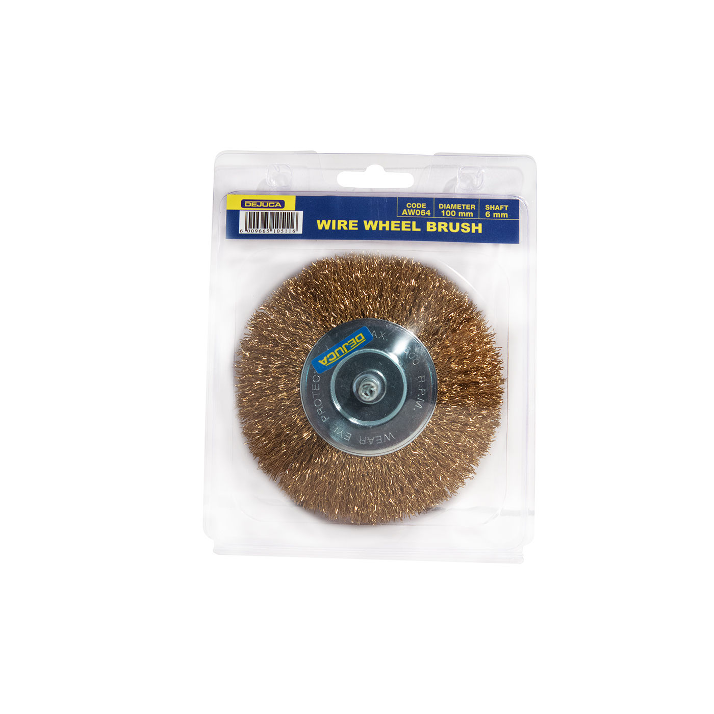 Brass Wire Wheel 80mm with 6mm Arbor