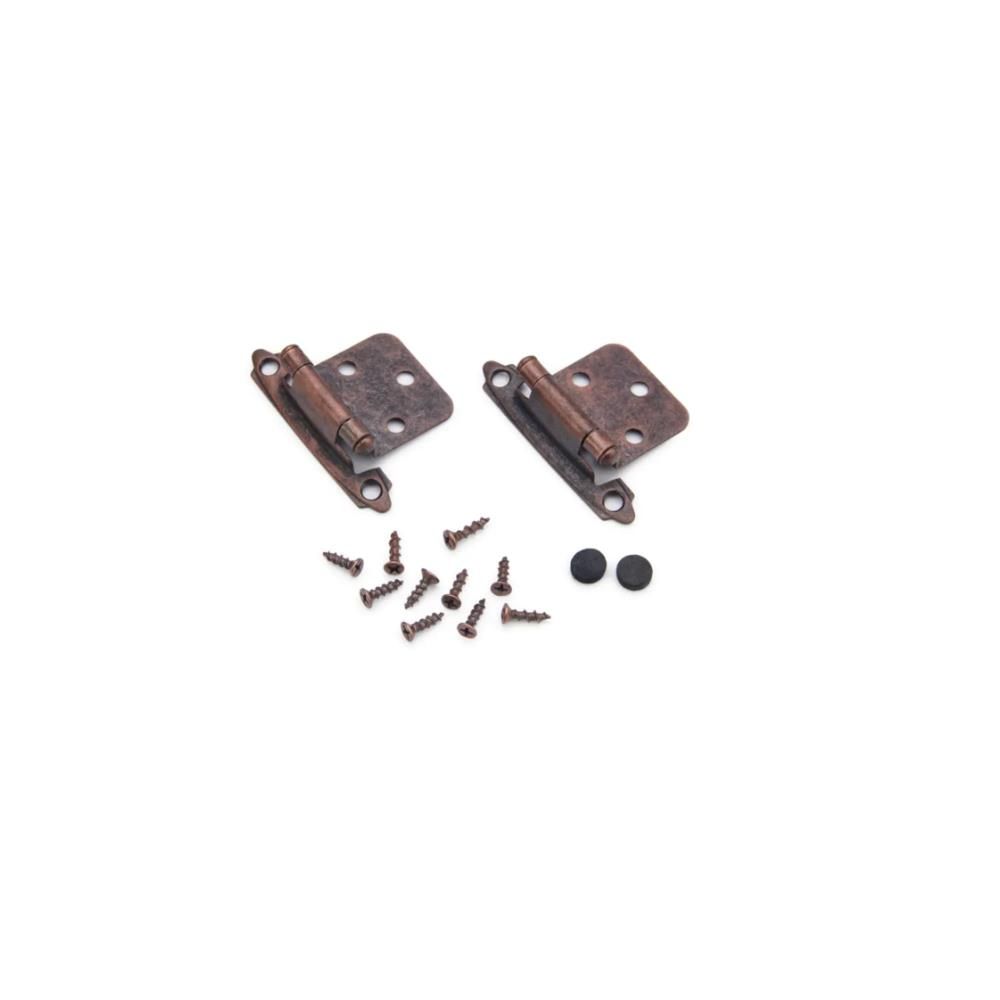 Pack of 10 SELF CLOSING HINGE, 3 KNUCKLE, ANTIQUE COPPER, 2 PIECES