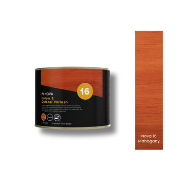 Nova 16 Indoor & Outdoor Varnish - Mahogany 1lt