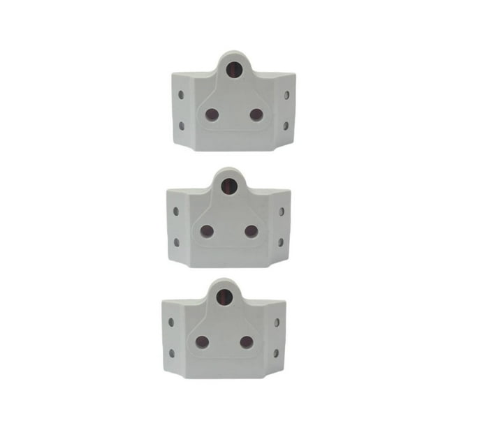 3 Pin Plug Adaptor Set of 3