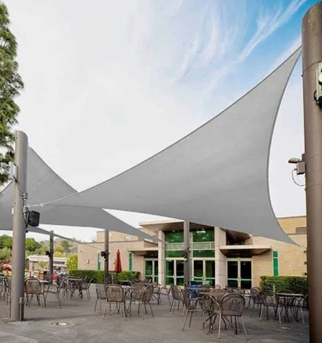 Sun Shade Sail Triangular 4x4M - GRAY