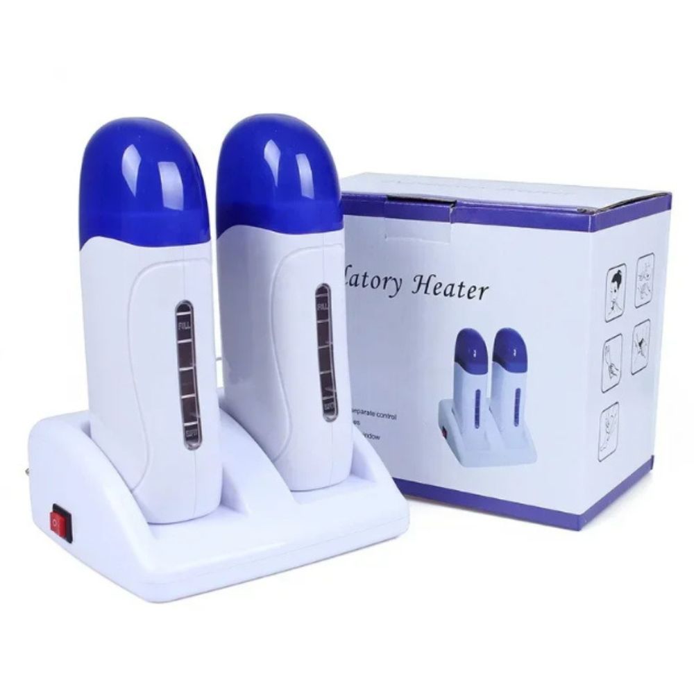 Professional Double Depilatory Roll-On Wax Warmer