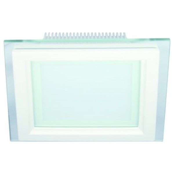 6W 85-265V 100x100mm Square C/W Glass LED Downlight 6000K