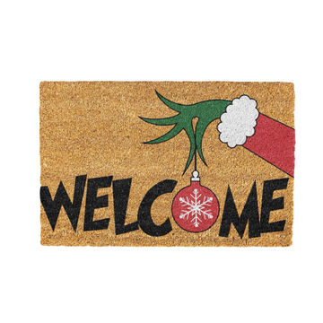 Xmas Welcome Coir Doormat Design 700 x 400 mm