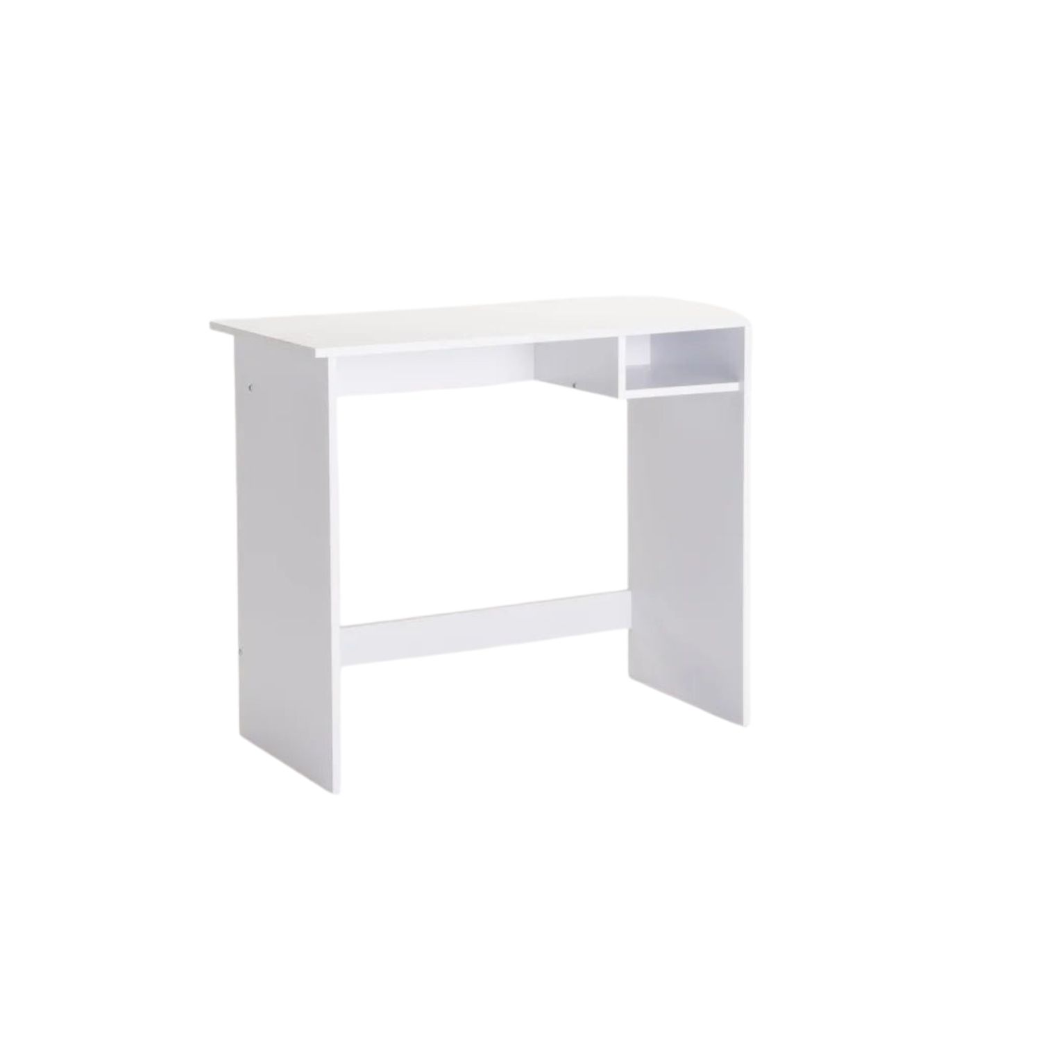 Compact 90cm Study Desk - White