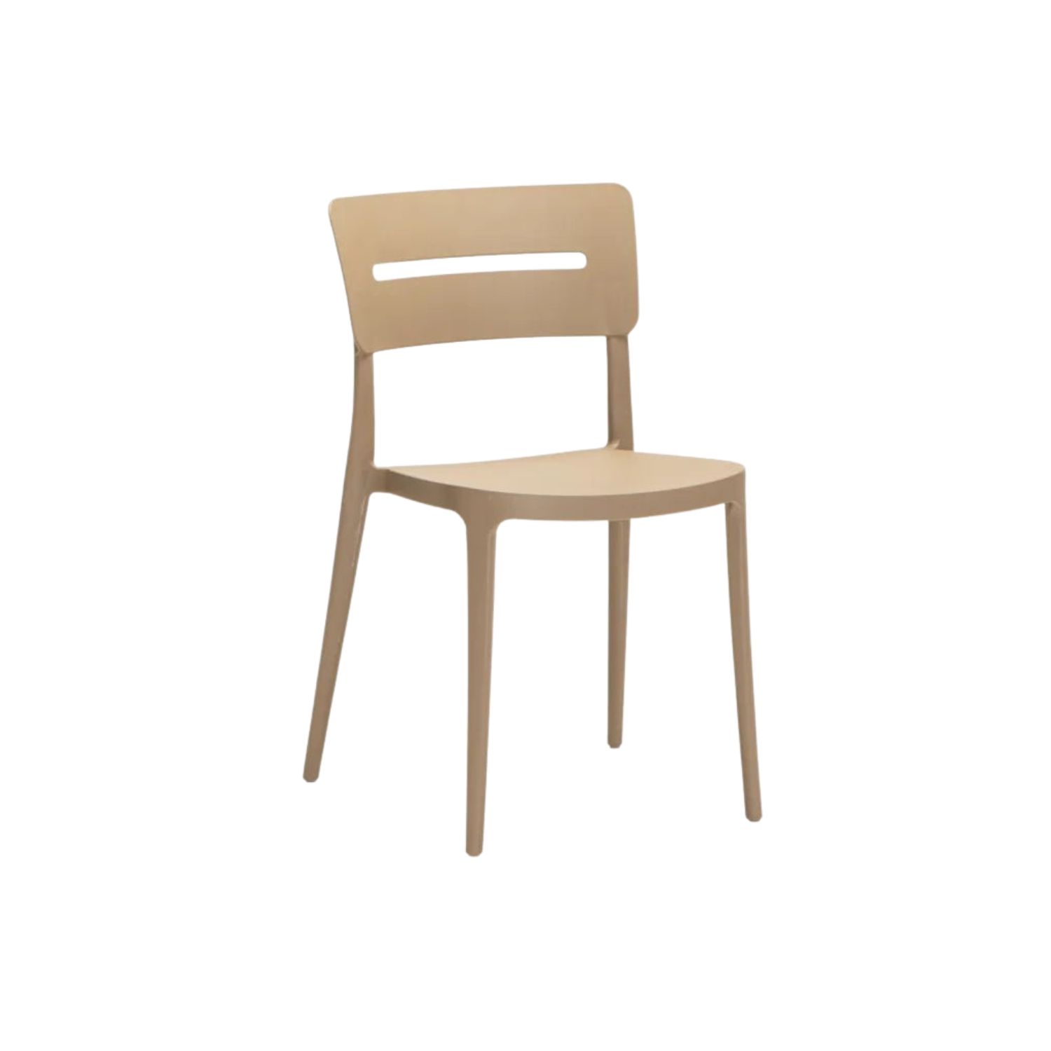 Modern All-Weather Indoor & Outdoor Chair - Latte