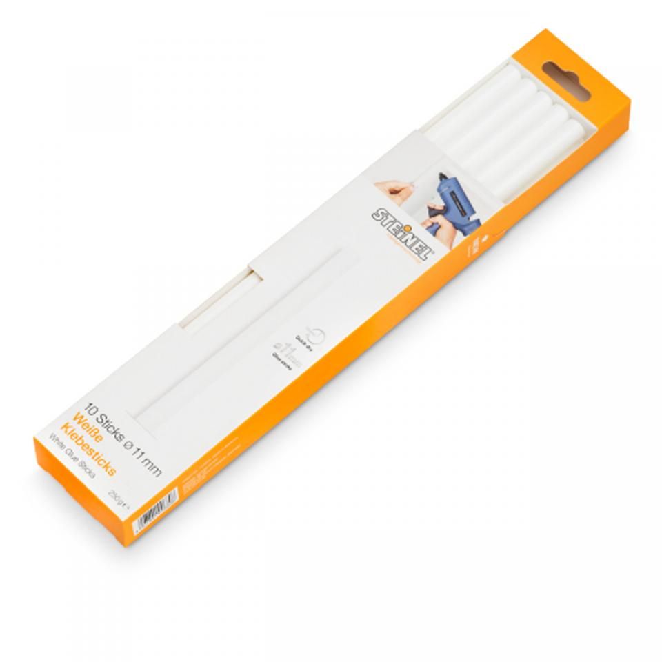 Steinel - 10 White Glue sticks Ø 11 mm (250 g) -  German Quality