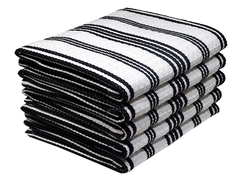 Multipurpose, Easy Fit, Absorbent Kitchen Towel - Design 2356 - 045x072cms - (05 Pc Pack) - Stripes