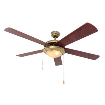 Comet Ceiling Fan 5 Blades Antique Brass
