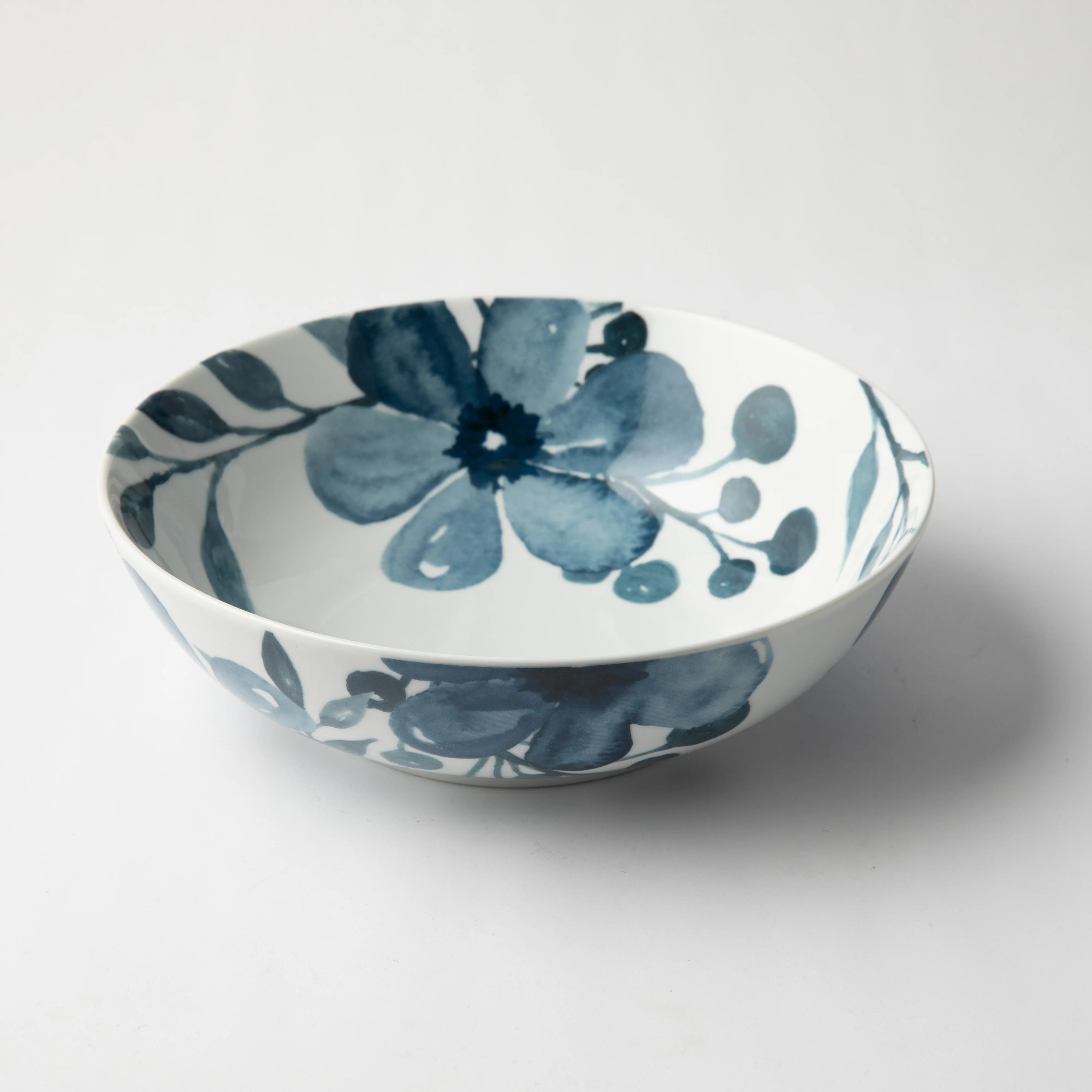 Jenna Clifford - Blue Floral Salad Bowl 23cm
