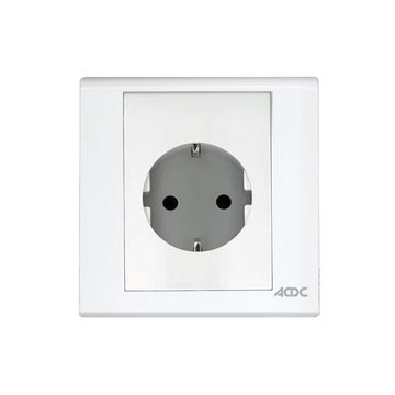 ACDC - Schuko Socket 16a White For 3x3 Box
