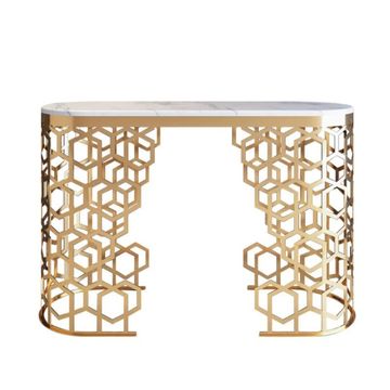 Luxury Mable Top Gold Console Table - HX25