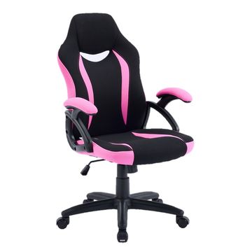 TOCC Eclipse Ergonomic Home and Office Chair Black & Pink